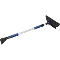 Brosse &agrave; neige, T&eacute;lescopique, lame Mousse de CAV/E, 48" Longueur, Noir/Bleu Trail Hammer and Bolt