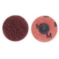 Disque de polissage PowerLock Abrasotex, 4" dia., Grain Moyen, Oxyde d'aluminium Trail Hammer and Bolt