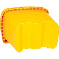 Bacs d'entreposage pour sel & sable, Avec Moraillon, 21" x 27" x 26", 4,24 pi³, Jaune Trail Hammer and Bolt