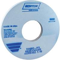 Tool Room Wheel, Type 05, Ceramic Alumina, 14" x 1-1/2" Trail Hammer and Bolt