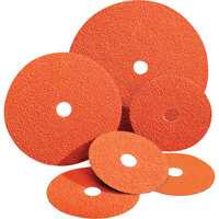 Disques en fibre Blaze, C&eacute;ramique d'alumine, 24, 4-1/2" Dia x 7/8" Arbre Trail Hammer and Bolt