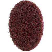 Disque de conditionnement de surface Roloc Scotch-Brite, 1" dia., Grain Moyen, Oxyde d'aluminium Trail Hammer and Bolt
