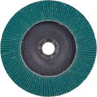 Disque &agrave; lamelles 577F, 7" x 5/8"-11, Type 27, Grain 36, Alumine de zirconium Trail Hammer and Bolt