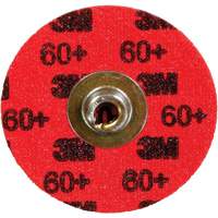 Disque &agrave; d&eacute;ligner durable II Roloc Cubitron, 2" dia., Grain 60+, C&eacute;ramique Trail Hammer and Bolt