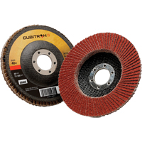 Cubitron II Flap Disc 967A, 4-1/2" x 7/8", Type 27, 40+ Grit, Ceramic Trail Hammer and Bolt