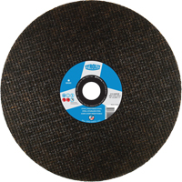 Chop Saw Wheel, 14" x 3/32", 1" Arbor, Type 1, Aluminum Oxide, 4400 RPM Trail Hammer and Bolt