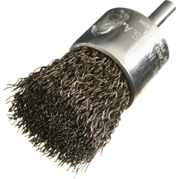 Brosses mont&eacute;es &agrave; fils cr&ecirc;p&eacute;s, 3/4", Fils 0,014", Tige 1/4" Trail Hammer and Bolt