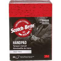 Tampons manuels Scotch-Brite 7447, Oxyde d'aluminium, 9" x 6", Grain Tr&egrave;s fin Trail Hammer and Bolt