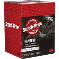 Tampons manuels Scotch-Brite 7447, Oxyde d'aluminium, 9" x 6", Grain Tr&egrave;s fin Trail Hammer and Bolt