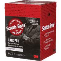 Tampons manuels Scotch-Brite 7447, Oxyde d'aluminium, 9" x 6", Grain Tr&egrave;s fin Trail Hammer and Bolt