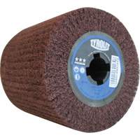 Pro-Line Surface Conditioning Drum, 4" Dia. x 4" W, 3/4" Arbor, Fine Grit, Aluminum Oxide Trail Hammer and Bolt