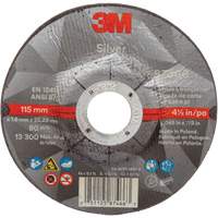 Meule &agrave; tronçonner Silver, 4-1/2" x 0,045", Arbre de 7/8", Type 27, C&eacute;ramique, 13 300 Tr/min Trail Hammer and Bolt