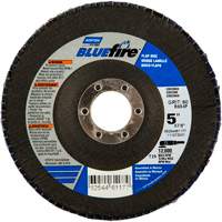 Disque &agrave; lamelles BlueFire, 5" x 7/8", Type 29, Grain 36, Alumine de zirconium Trail Hammer and Bolt