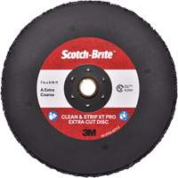 Disque extra coupe  Clean and Strip  XT Pro Scotch-Brite, 7" dia., Grain Extra grossier, Oxyde d'aluminium Trail Hammer and Bolt