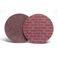 Disque de conditionnement de surface Scotch-Brite, 7" dia., Grain Moyen, Oxyde d'aluminium Trail Hammer and Bolt