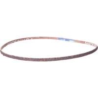 Courroie en toile pour ponceuse Metalite, 3/8" la x 13" lo, Oxyde d'aluminium, Grain Cors&eacute;/P80 Trail Hammer and Bolt