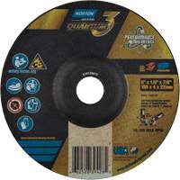 Quantum3 Grinding & Cutting Wheel, 6" x 1/8", 7/8" Arbor, Type 27, 24 Grit, Ceramic Alumina Trail Hammer and Bolt