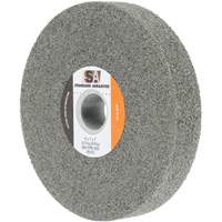 Meule &agrave; usage g&eacute;n&eacute;ral Standard Abrasives, 6" x 1", Arbre de 1", Carbure de silicium Trail Hammer and Bolt
