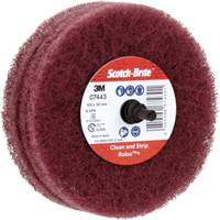 Scotch-Brite Roloc Plus General Purpose Scuffing Wheel, 4" Dia. Trail Hammer and Bolt