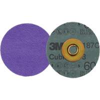 Cubitron 3 Roloc Fibre Disc, 3" Dia., 60+ Grit, Ceramic Trail Hammer and Bolt