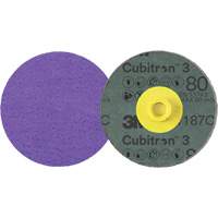 Cubitron 3 Roloc Fibre Disc, 4" Dia., 80+ Grit, Ceramic Trail Hammer and Bolt