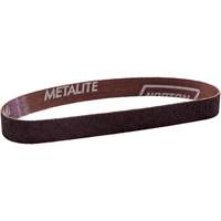 Courroie de ponçage en tissu Metalite, 3/4" la x 20-1/2" lo, Oxyde d'aluminium, Grain 60 Trail Hammer and Bolt