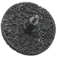 Disques non tiss&eacute;s &agrave; remplacement rapide pour d&eacute;capage Bear-Tex, 3" dia., Grain Extra grossier, Carbure de silicium Trail Hammer and Bolt