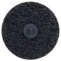 Disques non tiss&eacute;s &agrave; remplacement rapide pour d&eacute;capage Bear-Tex, 4" dia., Grain Extra grossier, Carbure de silicium Trail Hammer and Bolt