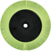 Brosse radiale en soies de pr&eacute;cision type S PN-RB avec bride Scotch-Brite , C&eacute;ramique, Grain 50+, 8" dia. Trail Hammer and Bolt