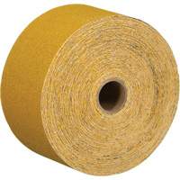 Feuille abrasive dor&eacute;e en rouleau Stikit 02785, Oxyde d'aluminium, 2-3/4" la x 135' lo, Grain 220 Trail Hammer and Bolt