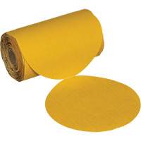 Rouleau de disques abrasifs sans trou Stikit, 6" dia., Grain 220, Oxyde d'aluminium Trail Hammer and Bolt
