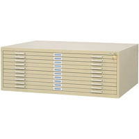 Classeurs en acier pour plans, 10 Tiroirs, 46-3/8" la x 35-3/8" p x 16-1/2" h Trail Hammer and Bolt