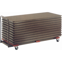 Flat Stacking Table Caddies, 97.5" W x 31.25" D x 36.25" H Trail Hammer and Bolt