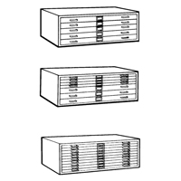 Classeurs en acier pour plans, 5 Tiroirs, 40-3/8" la x 29-3/8" p x 16-1/2" h Trail Hammer and Bolt