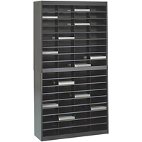 Casiers pour documentation &agrave; service intensif, Stationnaire, 72 fentes, Acier, 37-1/2" la x 12-3/4" p x 71" h Trail Hammer and Bolt