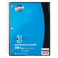 3 Subject Spiral Notebook Trail Hammer and Bolt
