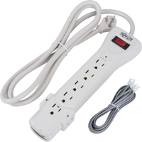 Protect-It Surge Suppressors, 7 Outlets, 1080 J, 1800 W, 6' Cord Trail Hammer and Bolt