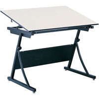 Table &agrave; dessin &agrave; hauteur r&eacute;glable PlanMaster, 43" la x 29-1/2" - 37-1/2" h, Noir Trail Hammer and Bolt