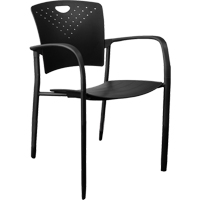 Chaises empilables MaxX StaxX, Polypropyl&egrave;ne, Hauteur 17-1/4", Capacit&eacute; 275 lb, Noir Trail Hammer and Bolt