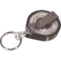 Retractable Mini-Bak&reg; Key Rings, Plastic, 36" Cable, Belt Clip Attachment Trail Hammer and Bolt
