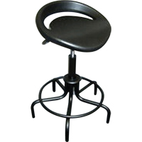 6000 Series Oversized Stool, Stationary, Adjustable Height, 250 lbs. Capacity Trail Hammer and Bolt