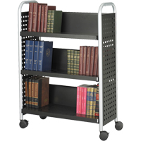 Chariots pour livres Scoot, 200 lb Capacit&eacute;, Noir, 14-1/4" p x 33" la x 44-1/4" h, Acier Trail Hammer and Bolt