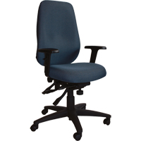 Cierra Petite Series Ergonomic Chairs, Fabric, Blue, 300 lbs. Capacity Trail Hammer and Bolt