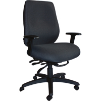 Cierra Heavy Duty Ergonomic Chairs, Fabric, Black, 400 lbs. Capacity Trail Hammer and Bolt