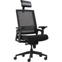 Chaises de bureau A-37 Activ, Mailles, Noir, Capacit&eacute; 275 lb Trail Hammer and Bolt