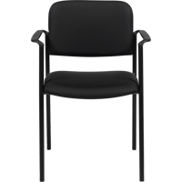 Chaises empilables, Tissu, Hauteur 32", Capacit&eacute; 300 lb, Noir Trail Hammer and Bolt