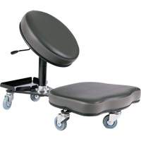 Chaise ergonomique Flex, Vinyle, Noir/gris Trail Hammer and Bolt