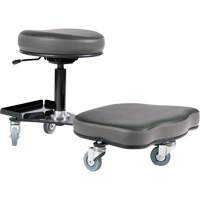 Chaise ergonomique Flex, Vinyle, Noir/gris Trail Hammer and Bolt
