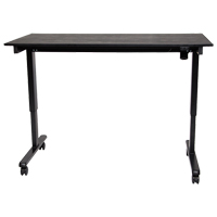 Adjustable Stand-Up Desk, Stand-Alone Desk, 45-1/4" H x 29-1/2" D, Black Trail Hammer and Bolt