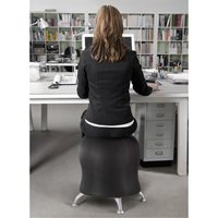 Zenergy Ball Chair, Vinyl, Black, 250 lbs. Capacity Trail Hammer and Bolt